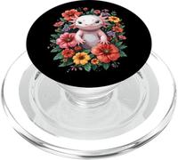 Axolotl Aquatic Creature Flower Friends Pet PopSockets PopGrip for MagSafe