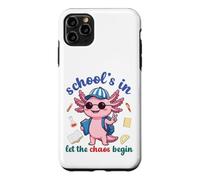 Axolotl Back To School Vibes Schools In Let The Chaos Begin Case for iPhone 11 Pro Max