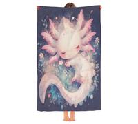 Axolotl Bath Towels for Women Girls Beach Towel Super Absorbent Bath Towel Quick Dry Beach Blanket