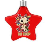 Axolotl Be Kind Autism Christmas Pendants Xmas Tree Star Decorative Hanging Ornaments for Holiday Home Party