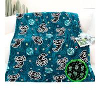 Axolotl Blanket for Boys Glow in The Dark Blanket Boys Kids Throw Blanket Axolotl Gifts Decor Animal Salamander Soft Blankets for Girls Teens