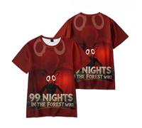 Axolotl Boys 99 Nights in The Forest 3D Figure Printed T-Shirt for Fans Gift Boys 99 Nights in The Forest Sweatshirt (Q,3-4years)