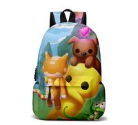 Axolotl Boys Wobbly Life Backpack Kids Wobbly Life Large Capacity Laptop Backpack Travel Backpacks (C14,17in)