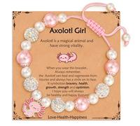 Axolotl Bracelet Gifts for Girls Women, Axolotl Stuff Birthday Decorations Christmas Valentines Jewelry Gifts for Daughter Niece Granddaughter Teen Teenage Kids Ages 9 10 11 12 13 Year Old