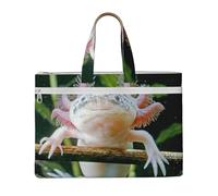 Axolotl,Canvas Document Bag Zipper File Tote Bag Handbag Briefcase for School Office
