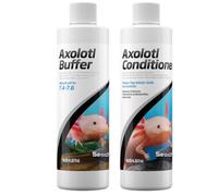Axolotl Care Kit- Axolotl Conditioner 250ml & Buffer 250ml Including Trinity Treats Microfiber Cleaning Cloth, Axolotl Care Kit for Tank Supplies & Accessories for Healthy Water in Aquarium or Tank