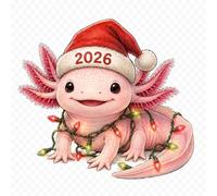Axolotl Christmas Ornament 2026, Cute Ornaments for Christmas Tree Decorations, Axolotl Gifts for Daughter, Festive Tree Decor, Holiday Hanging Decoration, Gift for Women, Animal Lovers