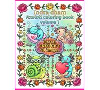 Axolotl Coloring Book: 50 Fun Facts about this Exotic Animals and Simple Relaxing Coloring Pages for Kids, Teens, and Adults