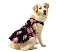 Axolotl Cute Princess Ruffle Pet Dress for Large Dog XL