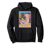 Axolotl Eating Ramen Japan Style Kids Otaku Anime Vaporwave Pullover Hoodie