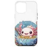 Axolotl eating ramen Kawaii Japanese Anime Noodles #AV1 Case for iPhone 12 Pro Max