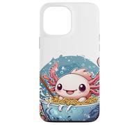 Axolotl eating ramen Kawaii Japanese Anime Noodles #AV1 Case for iPhone 13 Pro Max