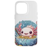 Axolotl eating ramen Kawaii Japanese Anime Noodles #AV1 Case for iPhone 14 Pro Max
