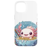 Axolotl eating ramen Kawaii Japanese Anime Noodles #AV1 Case for iPhone 15