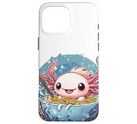 Axolotl eating ramen Kawaii Japanese Anime Noodles #AV1 Case for iPhone 16 Pro Max