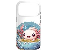 Axolotl eating ramen Kawaii Japanese Anime Noodles #AV1 Case for iPhone 17 Pro