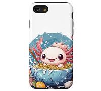 Axolotl eating ramen Kawaii Japanese Anime Noodles #AV1 Case for iPhone SE (2020) / 7/8
