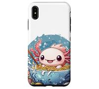 Axolotl eating ramen Kawaii Japanese Anime Noodles #AV1 Case for iPhone XS Max