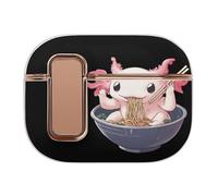 Axolotl Eating Ramen Noodles Printed Case Compatible for Airpods Pro 2 Earbud Cases Earphone Protective Covers