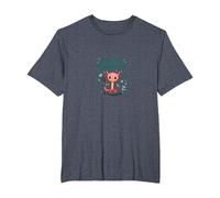 Axolotl Expert in Training: Cute Science Enthusiast T-Shirt, Men's Big and Tall, Heather Blue, 4X Tall