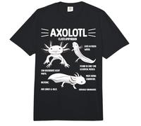 Axolotl Facts Amphibian Species Animal Biology Lover Comfort Colors Adult Heavyweight T-Shirt