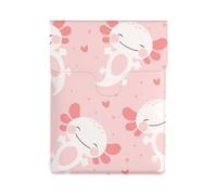 Axolotl Fish Pattern, PU Leather Laptop Sleeve, Notebook Bag Laptop Case Sleeve Tablet Briefcase