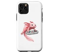 Axolotl Fish Playing Video Game White-Axolotl Lizard Gamers Case for iPhone 11 Pro