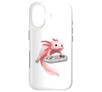 Axolotl Fish Playing Video Game White-Axolotl Lizard Gamers Case for iPhone 17