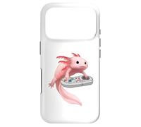 Axolotl Fish Playing Video Game White-Axolotl Lizard Gamers Case for iPhone 17 Pro