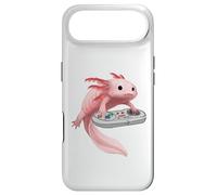 Axolotl Fish Playing Video Game White-Axolotl Lizard Gamers Case for iPhone Air