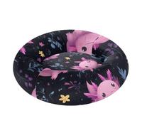 Axolotl Florals Pet Dog Bed Relieve Stress fluffier Puppy Beds for Medium Size Pets Supplies