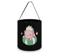 Axolotl Japanese Rice Cakes Large Easter Basket Candy Bags Canva Tote Bag Portable Hallowee Bucket