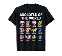 Axolotl Kawaii Axolotls of The World Funny Axolotl Animals T-Shirt
