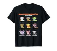 Axolotl Kawaii Halloween Axolotls Cute & Spooky T-Shirt