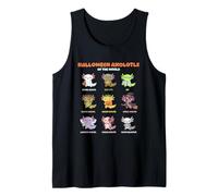 Axolotl Kawaii Halloween Axolotls Cute & Spooky Tank Top