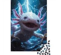 Axolotl Lightning 1000 Piece Jigsaw Puzzle for Adults, 70x50cm/1000pcs, New Year Indoor Activity, Winter Downtime And A Calmer Routine