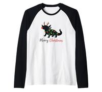 Axolotl Merry Christmas Winter Axolotls Raglan Baseball Tee