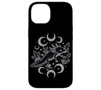 Axolotl Moon Phase Celestial Crystal Mystic Witchy Art Case for iPhone 14