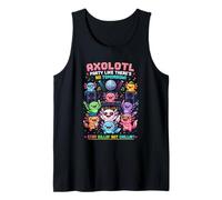 Axolotl Party DJ Rave Pixel Art Design Tank Top