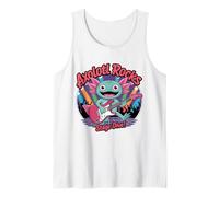 Axolotl Playing Guitar Cute Funny Guitarist Musician Animal Tank Top