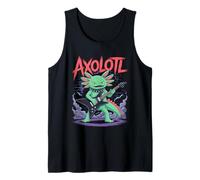 Axolotl Playing Guitar Cute Funny Guitarist Musician Animal Tank Top