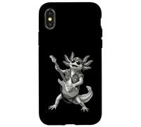 Axolotl Playing Guitar Rock & Roll Axolotls Rocker Music Case for iPhone X/XS