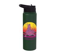 Axolotl Poseidon Trident Symbol Gr od Mythology Stainless Steel Insulated Water Bottle