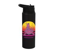 Axolotl Poseidon Trident Symbol Gr od Mythology Stainless Steel Insulated Water Bottle