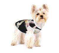 Axolotl Print,Cotton Sleeveless Pet T-Shirt Soft Stretchy Puppy Breathable Vest,S