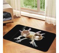 Axolotl Print,Waterproof Pet Feeding Mat,PU Leather Placemats for Cat Dog Water Bowl,Food Mats,40x60cm