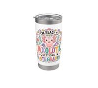 Axolotl Questions Fourth Grade Back to School Classroom Stainless Steel Insulated Tumbler