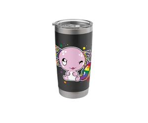Axolotl Rainbow Sea Salamander Fish Lizard LGBT Pride Stainless Steel Insulated Tumbler