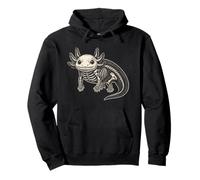 Axolotl Skeleton Halloween Pullover Hoodie