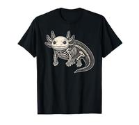 Axolotl Skeleton Halloween T-Shirt